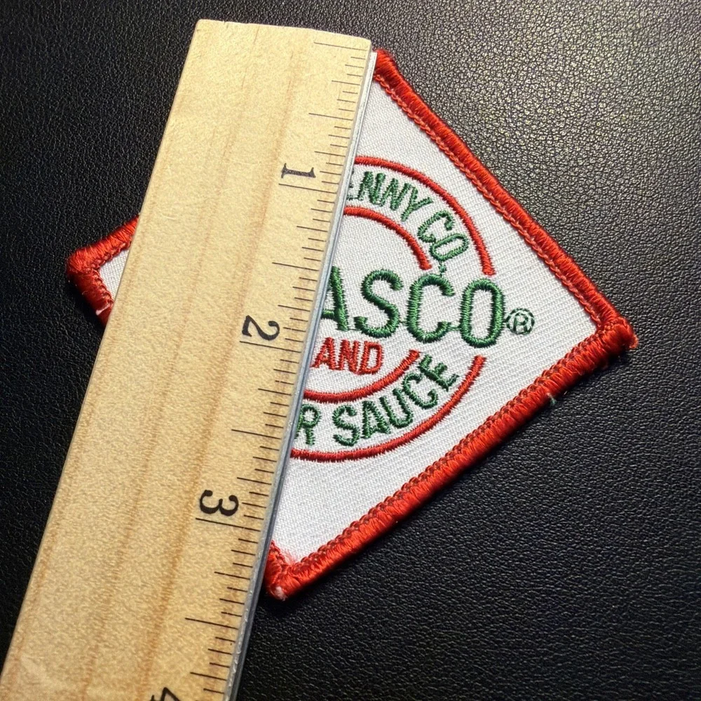 EMBROIDERED TABASCO PEPPER SAUCE PATCH